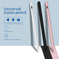 Pena Sentuh Tablet Kapasitif Aktif Pengisian Daya Tipe-C Sensitivitas Tinggi Premium Universal dengan Adsorpsi Magnetik dan Ujung Pena yang Dapat Diganti