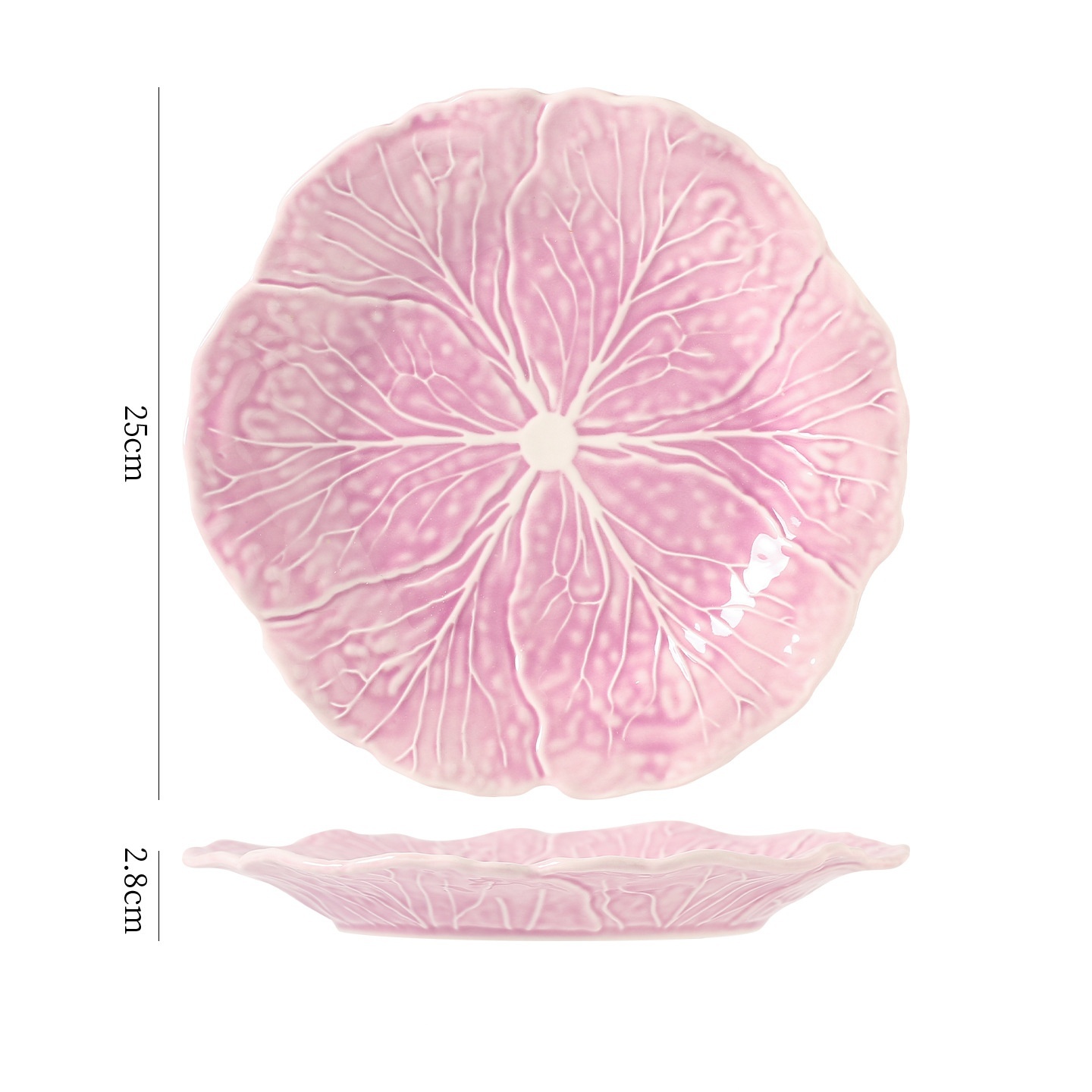 Assiette violette 10''