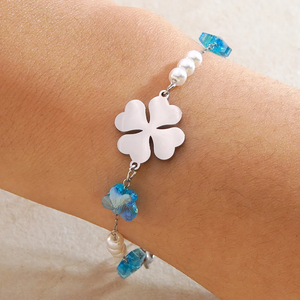 High Quality Wind Flower <b>Beaded</b> <b>Bracelet</b> 304 Stainless Steel Material Petal Three Dimensional Design <b>Bracelet</b> <b>for</b> Women - Product Image 2