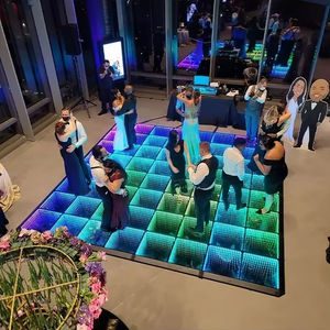 Prix d'usine, éclairage de scène à effet miroir infini pour événements festifs, effet abyssal, LED magnétique 3D éblouissant, dalle de piste de danse LED RGB pour mariage - Product Image 4
