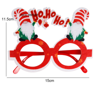 Lunettes de Noël style couronne de Père Noël pour enfants, fournitures de décoration de fête, cadeau de Noël, montures de lunettes de dessin animé
