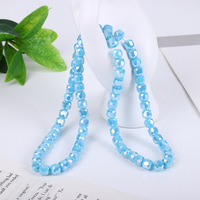 Nouvel arrivage de perles de cristal transparentes en porcelaine de 8mm pour la fabrication de bijoux, de bracelets, de colliers, d'accessoires, de cylindres en verre