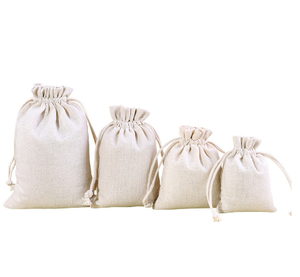 Benutzer definierte Kordel zug Tasche Baumwolle Kleine Kordel zug Schnur Geschenkt üte Mit Kordel zug Benutzer definierte Logo Verpackung Baumwolle - Product Image 2