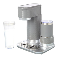 Machine à café automatique 4-en-1 pour usage domestique, avec fonction latte et café chaud glacé, mousseur à lait et gobelet isotherme, écran tactile numérique