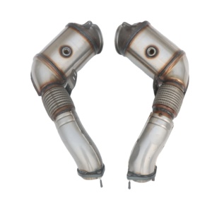 Tuyaux d'échappement de convertisseur catalytique d'échappement de voiture pour <span class=keywords><strong>BMW</strong></span> 750 F02 X5 X6 E70 E71 E72 F10 N63 - Product Image 1