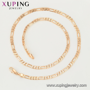46454 <span class=keywords><strong>xuping</strong></span> 2019 più nuovo disegno di modo placcato oro monili della collana della catena per il neutro - Product Image 3
