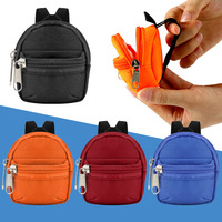 Usine personnalisé mignon Mini sac à dos porte-monnaie porte-clés fermeture à glissière toile matériel nouveau Design Mini porte-monnaie pochette pour enfants