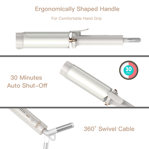 Lena Großhandel 1,5 1,75 Zoll große Welle Lockenmaschine schnelles Aufheizen lockiges Eisen professionelle keramische elektrische Haarlockenmaschine - Product Image 6