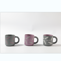 Mug en grès céramique avec couvercle et cuillère - Style classique, sans BPA, compatible micro-ondes et lave-vaisselle, pour lait, café et thé