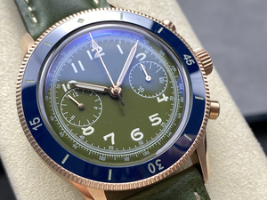 Montre de sport de luxe pour homme Shanghai 41 mm, aiguilles, cristal saphir, bracelet en cuir 22 mm, boîtier en acier inoxydable, bracelet en caoutchouc, mécanique - Product Image 2