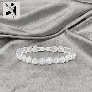 Bracelet tennis délicat pour femme en argent sterling 925 avec 3 mm - Product Image 3