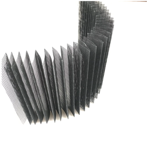 XFD Modern Anti Mosquito High Tensile Strength Polyester Plisse <strong>Retractable</strong> Sliding Folding Pleated Screen Mesh Insect Mesh - Product Image 2