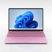 CoreNest 15,6 Inch Ultradunne Zakelijke Roze Laptop Intel Celeron N150 Vingerafdrukscanner 8000mAh Grote Batterij Kantoorlaptop