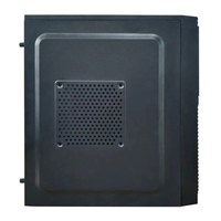 Leadway Factory Sale Mid Tower ATX Desktop Computer Case Steel Mesh Grille with Side Fan OEM Stock Wholesale