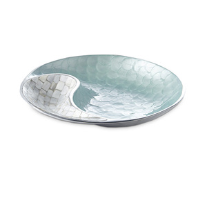 Bol en aluminium nouveau design en nacre ou bol de service en métal vente directe d'usine en Inde gratuite - Product Image 1