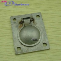 Grand frappeur de porte et anneau de porte en acier inoxydable doré, design moderne, poignées et boutons de meubles avec matériau en verre