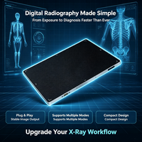 Détecteur de radiographie numérique médical à panneau plat sans fil DR, kit logiciel complet pour la mise à niveau du système de radiographie avec ordinateur portable