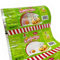 Rouleau de film alimentaire laminé métallisé souple imprimé sur mesure pour l'emballage de bonbons, biscuits et gommes