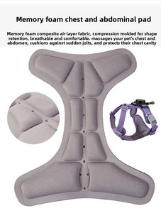 Nouveau modèle 2026 : Harnais tout-en-un anti-explosion en tissu haute résistance avec laisse rétractable et <span class=keywords><strong>gilet</strong></span> pour animaux de compagnie - Product Image 5