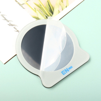 Miroir de maquillage portable mini en acrylique écologique, motif floral, décoration personnalisée DIY pour hommes et femmes