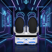 Vente directe usine – Console de jeu VR 9D en métal en forme d'œuf, simulateur de conduite avec accepteur de billets pour centre commercial intérieur
