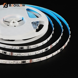 Meilleurs Nouveaux Produits 14W/M 12V 24V 10mm Quatre Lignes Bande LED Intelligente SMD 5050 RGB 60D 5m IC 16703 - Product Image 5