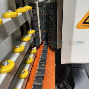 Machine de découpe de verre verticale Eworld à 9 broches, pour bords droits et arrondis, alimentée par <span class=keywords><strong>moteur</strong></span> 380V, usine de fabrication Shandong - Product Image 2