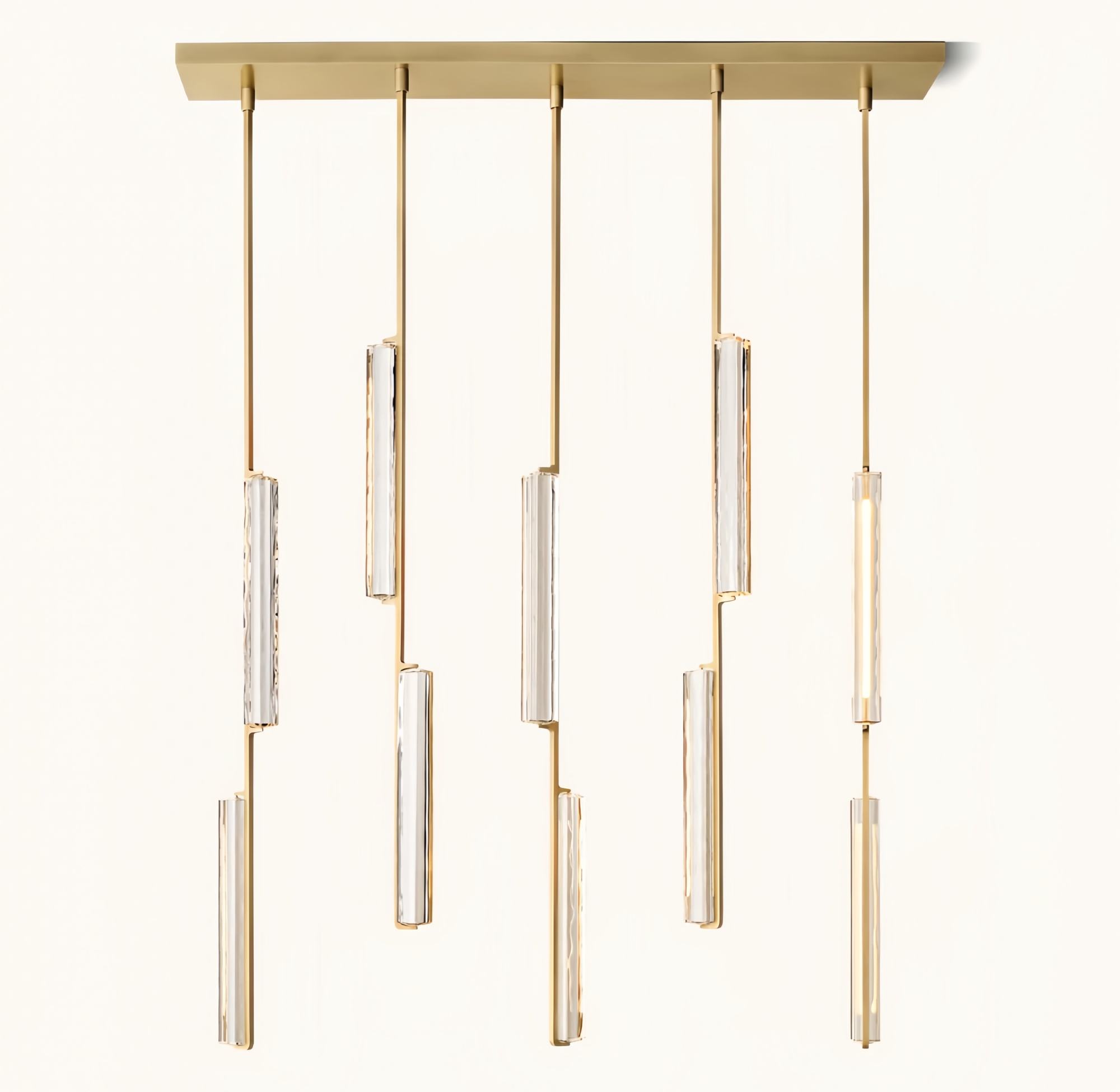 10 heads, D61cm*H157cm - Gold