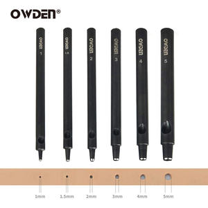 OWDEN Ensemble d'outils de poinçonnage en cuir pour bricolage Machine à cuir creuse de 1 à 5mm pour bracelet de <span class=keywords><strong>montre</strong></span> à ceinture personnalisée OEM ODM pour l'artisanat du cuir - Product Image 3