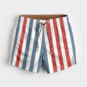 Shorts de plage vintage brodés pour hommes, style streetwear, avec poches, vente en gros, pour le fitness - Product Image 1