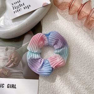 2022 New Korean Designer Tie Dye Colorful Hair <strong>Band</strong> Fashion Boho Rainbow Pleat Knotted <strong>Alice</strong> <strong>Band</strong> for Women - Product Image 6