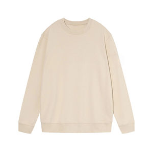 <span class=keywords><strong>Sweat</strong></span>-shirt classique uni à manches classiques, col croisé, badges insérés, coupe régulière, style décontracté, automne, pour couple, modèle identique - Product Image 3