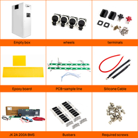 Kit de Batería LiFePO4 DIY de 51.2V, Apilable, 16S, con BMS JK, 280Ah/314Ah, para Autoensamblaje, Almacenamiento Solar, Caja de Batería DIY para la UE, Envío DDP a Polonia