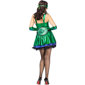 Nuevo <span class=keywords><strong>Disfraz</strong></span> de Halloween para <span class=keywords><strong>Mujer</strong></span>, <span class=keywords><strong>Disfraz</strong></span> de Ninja Turtle con Máscara - Product Image 6