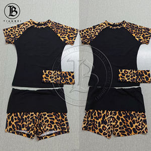 2026 Women <strong>Sets</strong> Lounge Shorts <strong>Set</strong> Custom <strong>Embroidery</strong> LOGO High Quality Leopard Cheetah Print Shirts Clothing Women Shorts <strong>Sets</strong> - Product Image 2