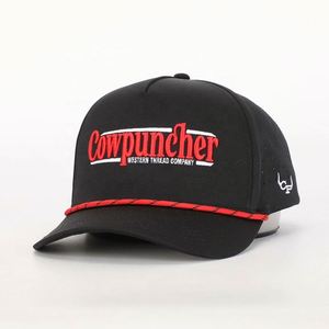 Casquette de baseball unisexe OEM en polyester de haute qualité, 5 panneaux, imperméable, réglable, avec logo brodé personnalisé, cordon et découpe laser, vente en gros - Product Image 1