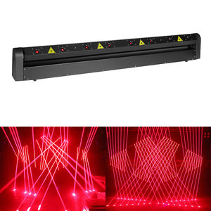 Éclairage Laser Scannant à Tête Mobile 8 Yeux Faisceau 500mW Rouge pour Club, DJ, Discothèque et Scène - Product Image 1