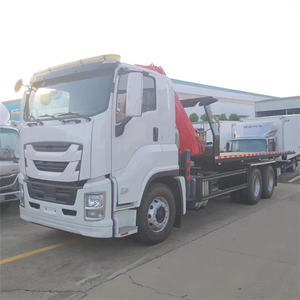 مقطورة مسطحة متعددة الوظائف جديدة وشعبية من إيسوزو بحمولة 10 أطنان + 5 أطنان مع رافعة، مقطورة مسطحة للنقل ومركبات الإنقاذ - Product Image 4