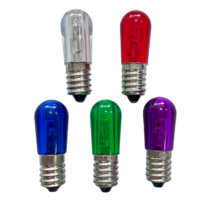Ampoule LED E14 B19 PVC Papaya DC14V 3 LED à changement de couleur pour la décoration d'église, luminaires d'extérieur, ampoule étanche