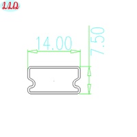 Coque de protection transparente pour éclairage de comptoir et étagères, étanche et anti-poussière, modèle LDD-A09