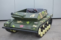 Voiture jouet tout-terrain électrique miniature colorée camouflage avec volant, 2 places, pour sports de plein air
