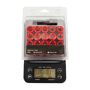 น็อตล้อหกเหลี่ยมด้านในสีแดงป้องกันการกัดกร่อน 20+1 ชิ้น M12x1.5, เคลือบทนทานสำหรับทุกสภาพอากาศ - Product Image 5