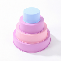 Moule à gâteau rond en silicone de 10 pouces Syh2021, qualité alimentaire, pour chiffon cake, résistant à la chaleur, antiadhésif, facile à démouler, compatible lave-vaisselle