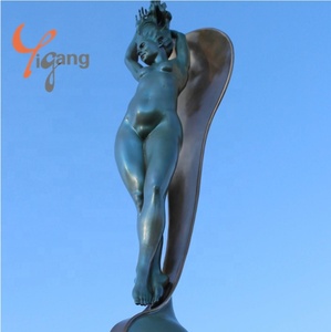 Escultura de Bronce de Diseño Personalizado, Curvas Fluidas, Líneas Danzantes, Técnica de Fundición, Obra de Arte Femenina 'Diosa del <span class=keywords><strong>Amanecer</strong></span>' - Product Image 5