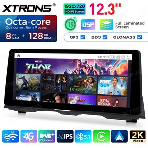 XTRONS 12,3 pouces 8+128 Go Snapdragon 680 Écran 2K Global 4G Navigation automobile Android Stéréo pour BMW Série 5 F10 / F11 CIC - Product Image 5