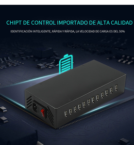 Multi USB de 12 puertos Cargadores universales rápidos para teléfonos móviles Batería de viaje portátil de la UE Adaptador están - Product Image 4