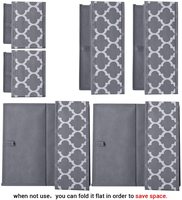 Lot de 6 séparateurs de tiroir à vêtements, bacs de rangement de sous-vêtements, boîte de rangement de sous-vêtements