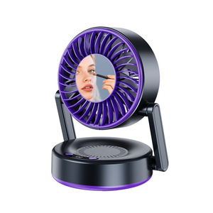 Ventilador de escritorio recargable por USB, silencioso, con alto flujo de aire, batería de larga duración, montable en pared, ideal para regalo, personalizable - Product Image 2