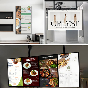 32-75 inch 1200 nits độ sáng Menu hiển thị siêu hẹp siêu mỏng hiển thị trong nhà treo tường kỹ thuật số menu màn hình - Product Image 3