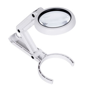 โคมไฟ LED อะคริลิคเกรดออปติคอลปรับได้แบบพกพาพร้อมแว่นขยายแว่นขยายอ่านหนังสือแบบแฮนด์ฟรี - Product Image 6